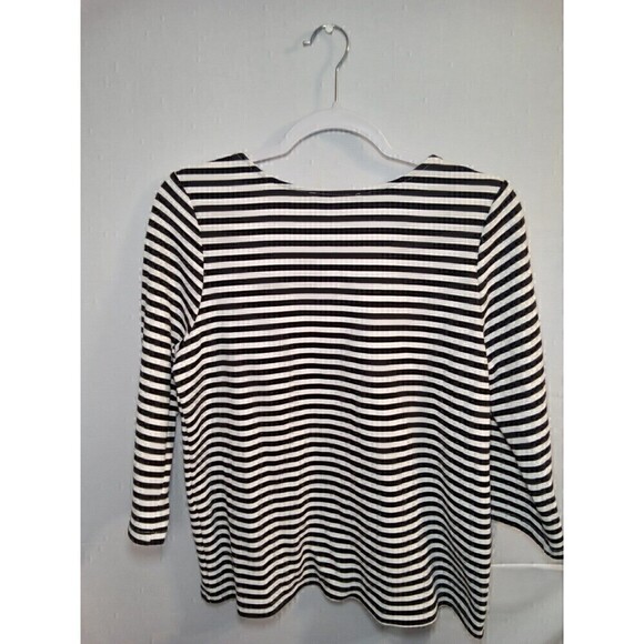 Karen kane striped medium long sleeve top - Picture 8 of 12